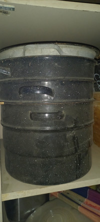 I deliver! Antique Vintage Black Metal Jars Set