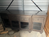 Restoration hardware zinc sideboard console table  