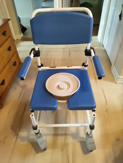 Wheeled commode/Shower chair, View more