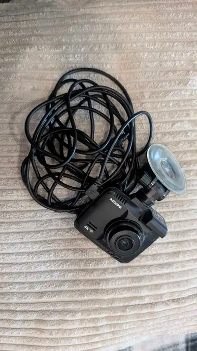 Dash cam for car, easy to install. Works great. Used, we got a new car and dont need this one no mor...