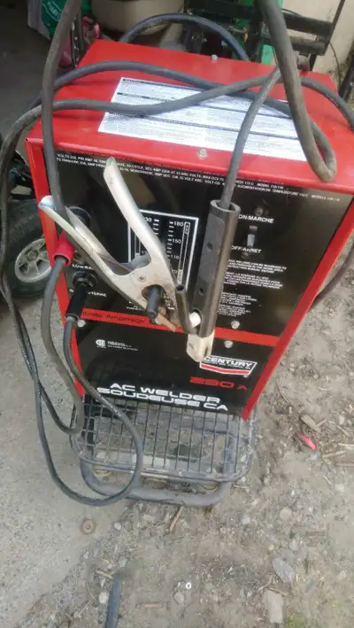 AC welder w gloves & helmet , View more