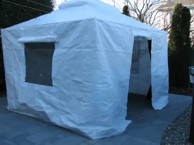 Housse protectrice "double-toit" neuve pour pavillon de jardin, View more