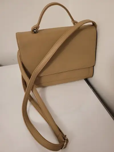 Beige side bag/crossbody bag for sale. New., View more