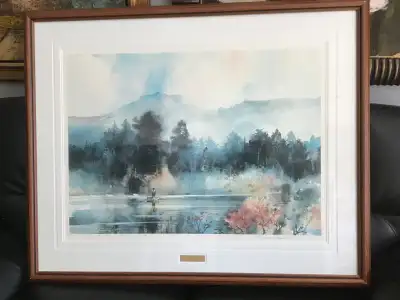 Limited Edison lithograph by famous Canadian artist Brent Heighton. Number 3/500 Size 20”x29” Great...