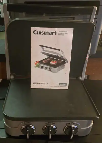 The Cuisinart Griddler CGR-4C - 5-in-1 Griddler/Panini Press, View more