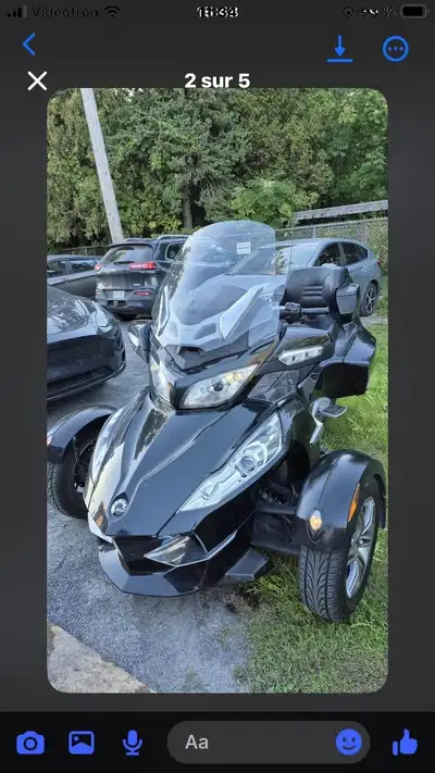 Spyder RT-S 2010 Noir Semi-automatique Kilométrage: 46 040 Avec toile de protection Pour seulement 7...