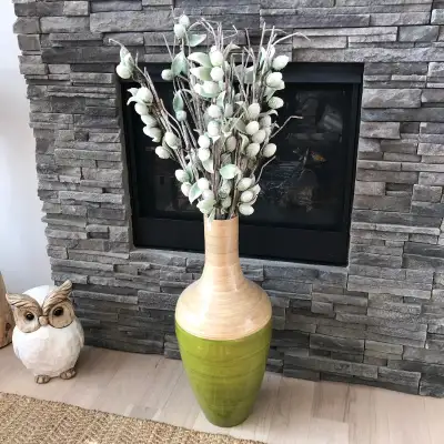 Beautiful Wooden Vast with Artificial Flower, View more