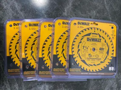 New Dewalt 7-1/4” 40-Tooth Fine Finish Circular Saw Blade, View more