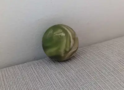 Green and White Swirl Bouncy Ball, View more