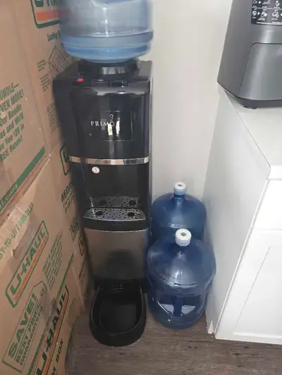 Primo Hot & Cold Water Cooler with Pet Station + 3 Bottles, View more