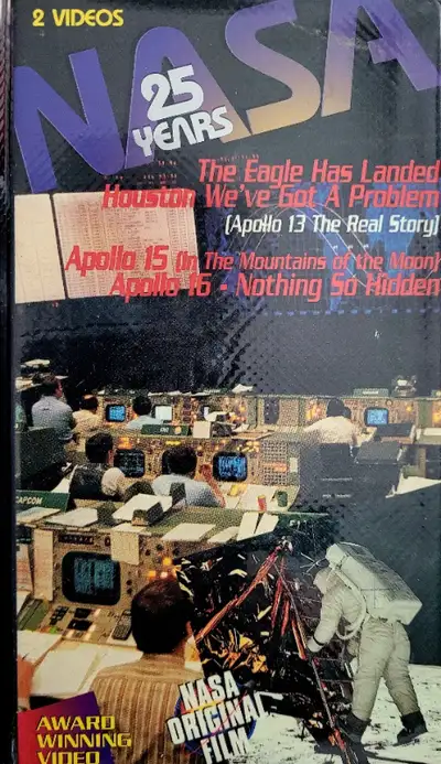 NASA - 25 years- vhs videos and wet head cleaner tape - joblot, View more