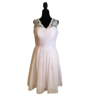 Women’s Lace A-Line Chiffon Ruffle Wedding - Bridal Shower Dress