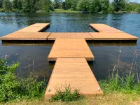 Floating Dock system 8- 8’x16’ sections with 6’x10’ ramp.