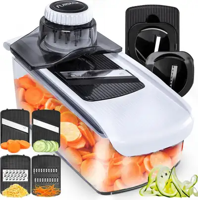 Mandoline Food Slicer - Veggie Julienne Cutter & Cheese Grater, View more