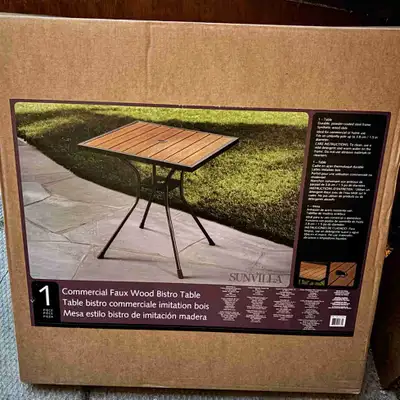 Outdoor Faux wood Bistro table, View more