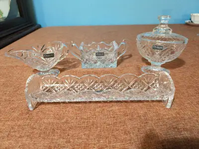 Dublin Crystal Service Set,  4 pieces, View more