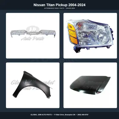 Nissan Titan Pickup 2004-2024 Fender Bumper Grille Hood, View more