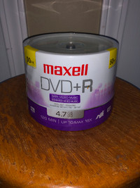 Maxell DVD Recordable Media DVD+R 4.7GB 120Min 16X 50Pack