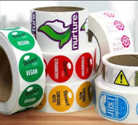 Stickers printing sale , labels printing sale 