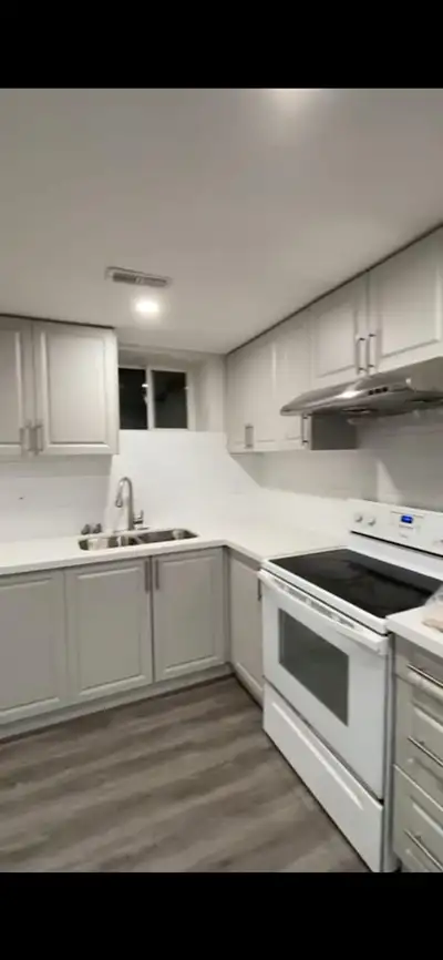 one bedroom in a two bedroom basement