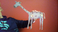 cute wooden GIRAFFE 2 COAT HANGER