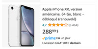 iPhone XR blanc usagé