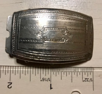 Vintage 1960’s belt buckle slim belt size 