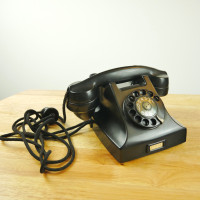 Vintage Ericsson rotary dial telephone - made in Sweden