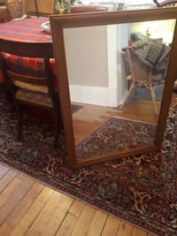 Mirror in maple frame