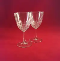 Brand New Set of 4 Luminarc, USA Diamant Wine Glasses 6 5/8 Inch