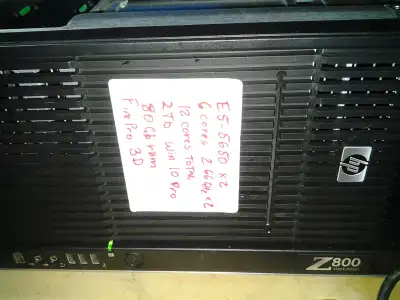 hp z800 professional workstation 80gig 12 cores 2.66 ghz 2tb win, View more