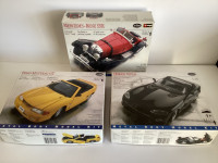Lot of Three Testors Die Cast Car Model Kits