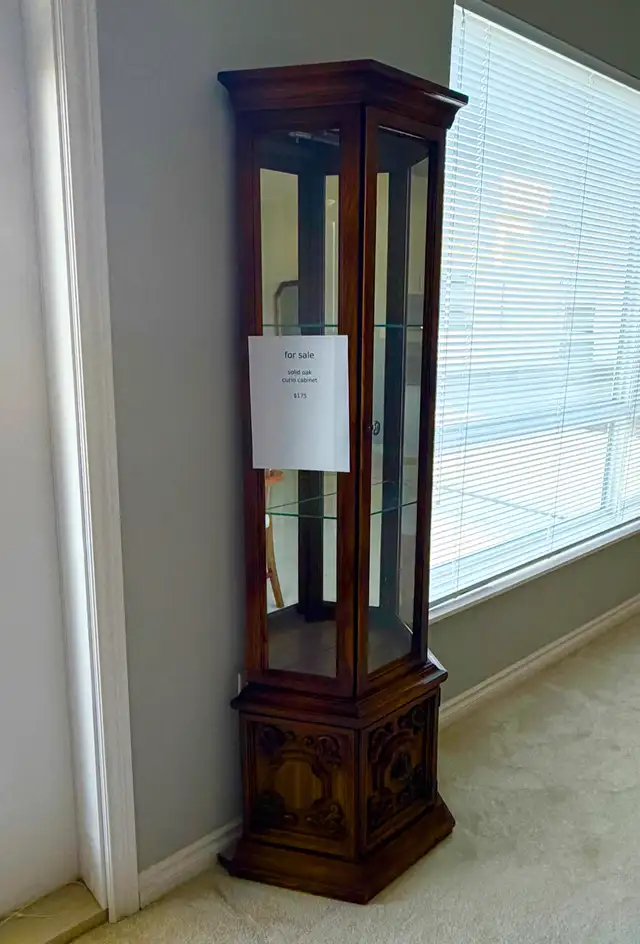 Vintage French Provincial Curio Cabinet | Hutches & Display Cabinets ...
