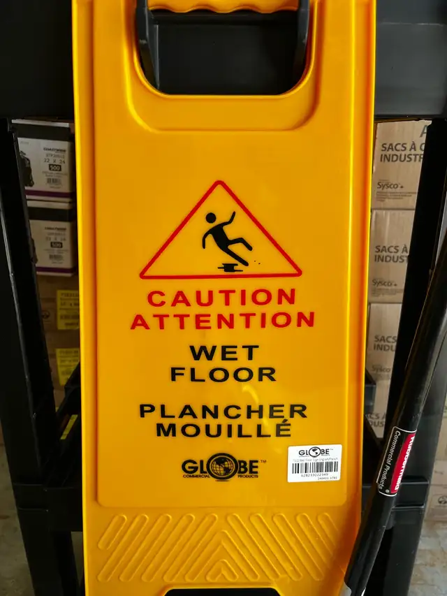 wet floor sign - new