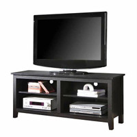 58 in. Wood TV Console - Black