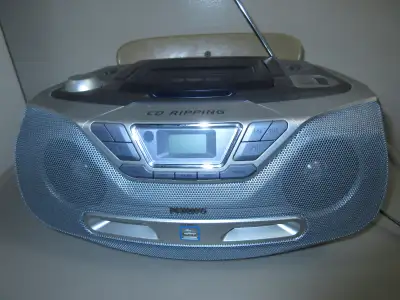 Philips cd am/fm radio usb player pre-owned working tested -, View more