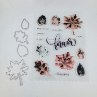 Stamps And Wafer Dies Gina K Designs Layered Leaf Prints Clear P
