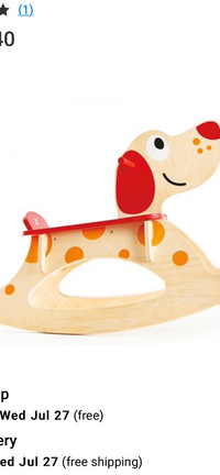 Hape Rocking Dog  ( Wooden Rocking horse)