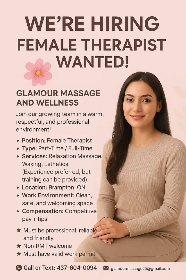 Female Therapist Wanted63793633522305120