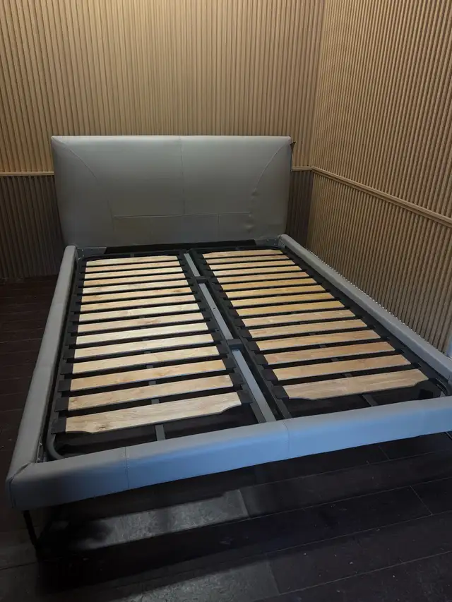 Queen Leather Bed Frame - Brand New630056664494091219