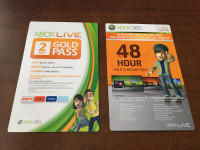 Xbox 360 48 Hour / 2 Day Gold Passes