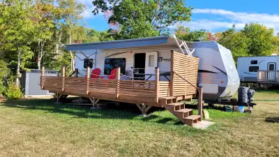 Located in East Wallace, NS in the friendly adult RV park "Lazy Bay Landing" on site 21 with water v...
