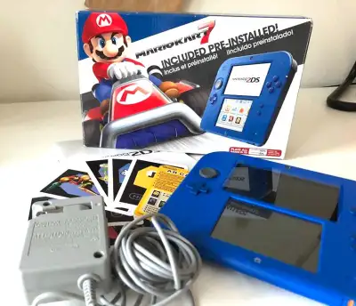 Nintendo 2DS Original w/Box BLUE《ALL POKEMON⎮DS 3DS 500+ Games》, View more
