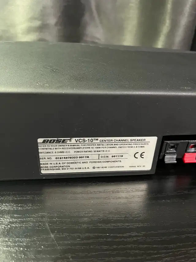 Passive speaker BOSE VSC-10546145157157365761