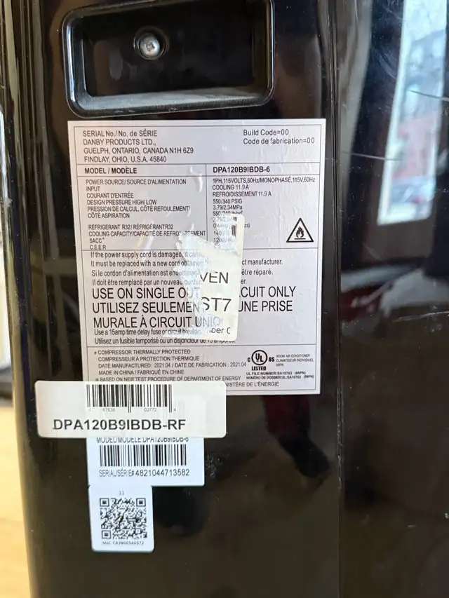 Danby Air conditioner in Heaters, Humidifiers & Dehumidifiers in City of Toronto - Image 4