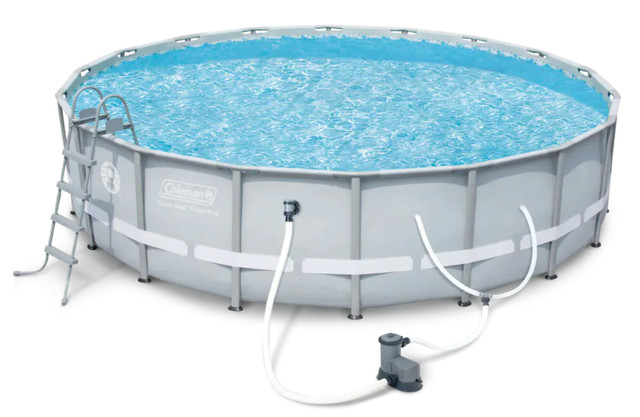 Coleman Swimming Pool, 18-ft x 48-in. Upgraded Sand filter/pump in Water Sports in Oshawa / Durham Region - Image 4