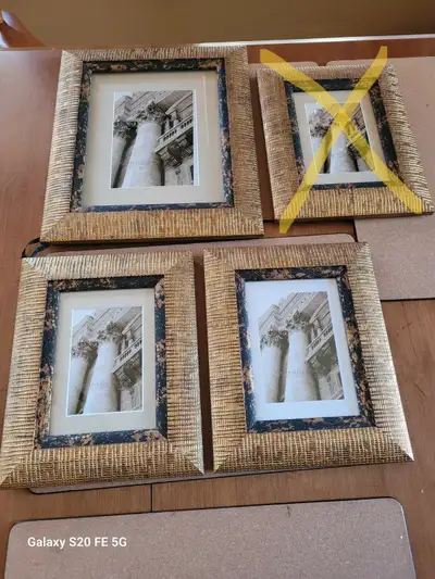 Gold tone Photo Frames - gold/black inset, View more