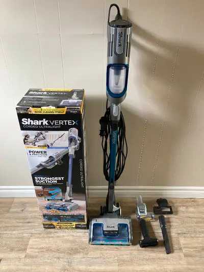 Shark vertex corded ultralight vacuum. slightly used just like new