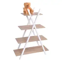 4-Tier Display Shelf Rack Potting Ladder
