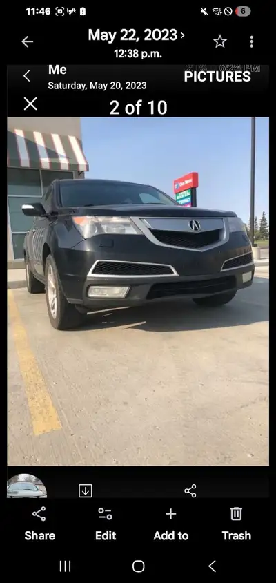 2011 acura mdx in pretty good condition. Currently insured and registered. Has all the bells and whi...